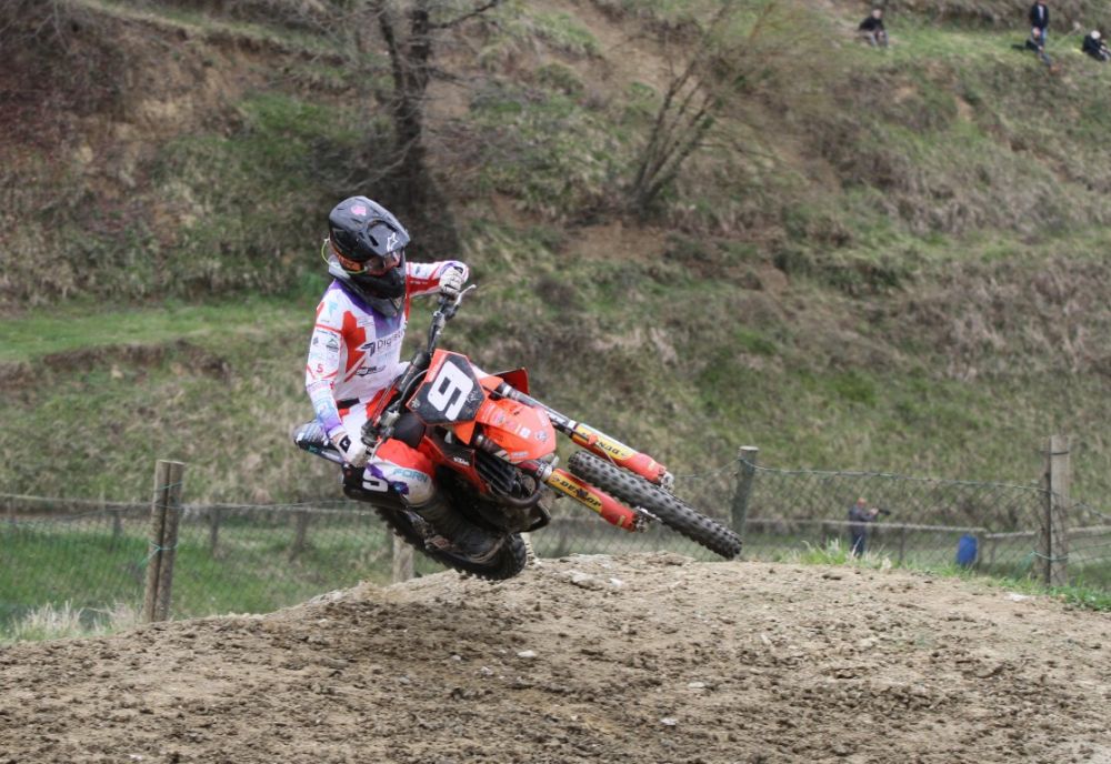 Francesco Bartalucci durante una gara al Santa Barbara