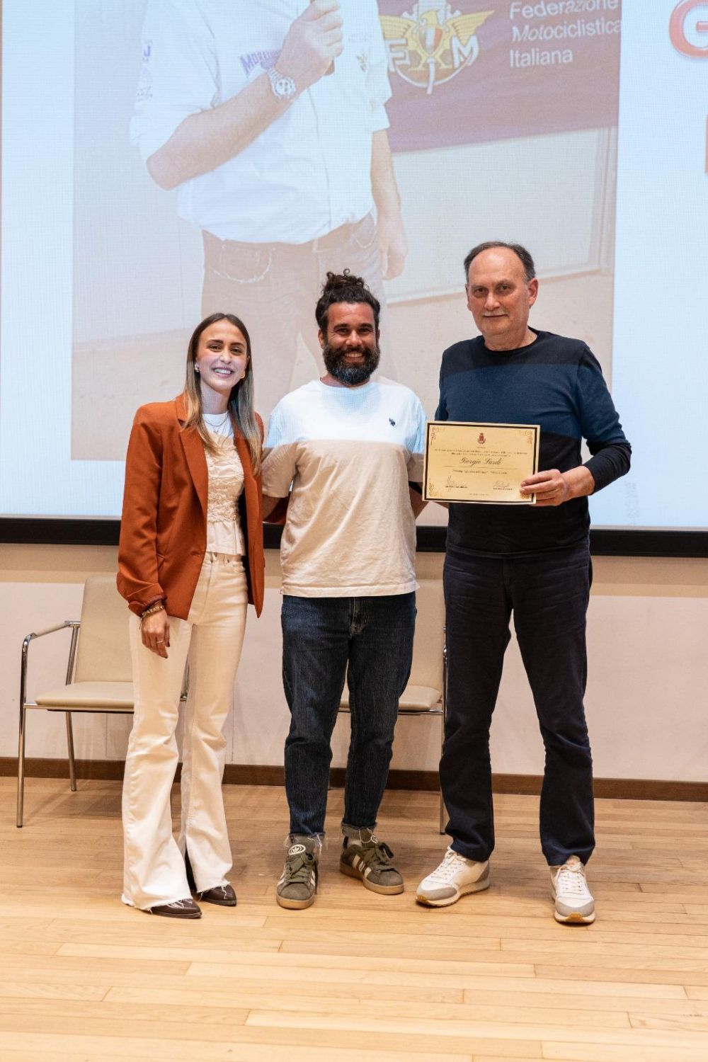 Da sx Elena Maggiorelli - Niccol&ograve; Cerone - Giorgio Sardi